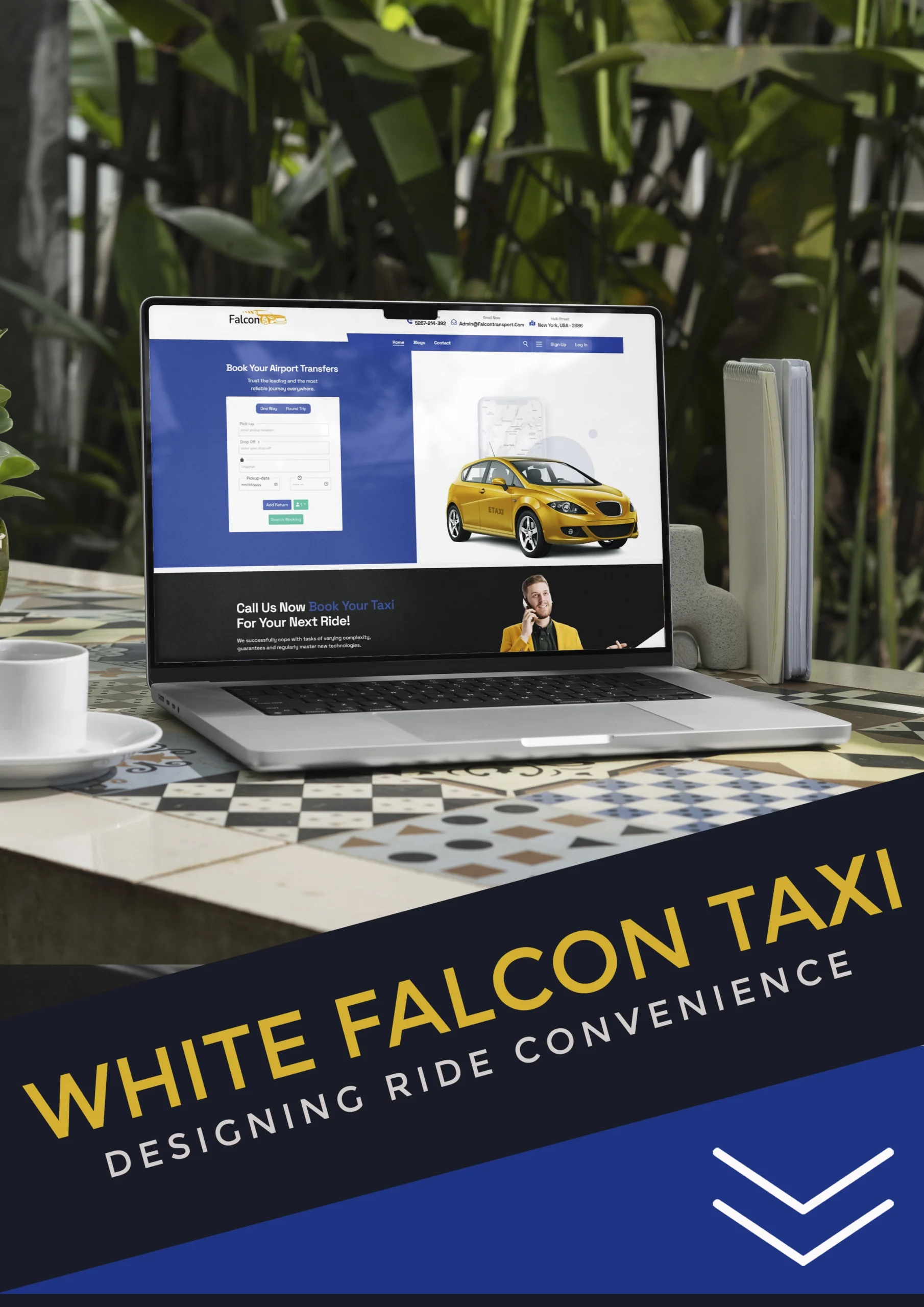 Funtash Portfolio Falcon Taxi Booking Web Platform